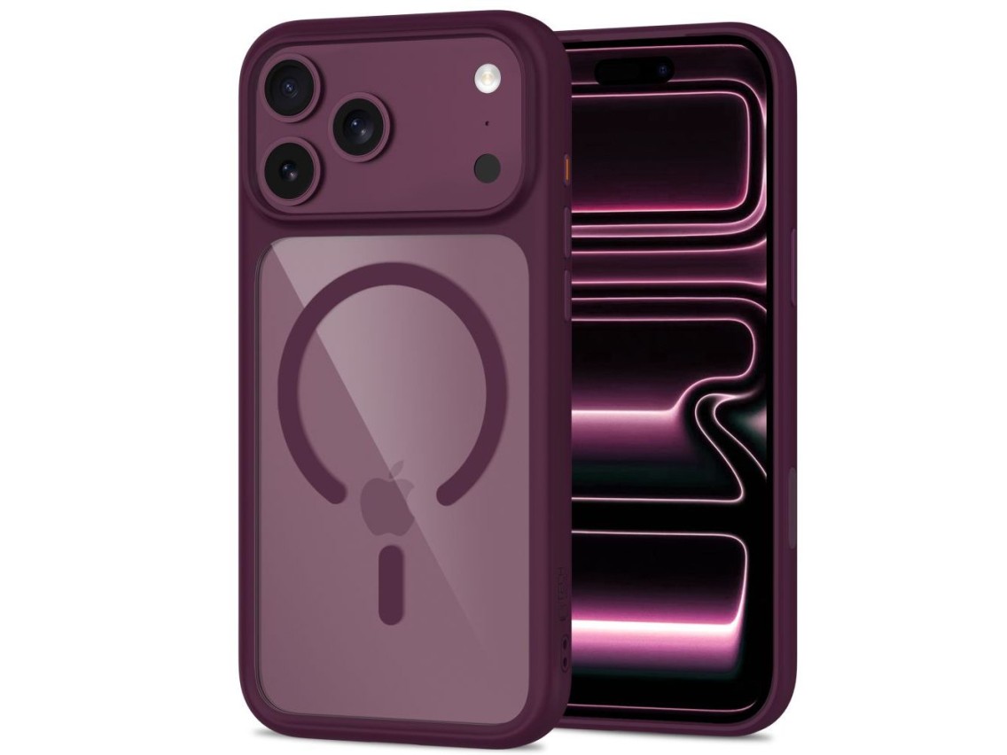 Tech-Protect MagOne CC MagSafe Case + Película de Vidro Temperado (2 unidades) para iPhone 18 Pro /