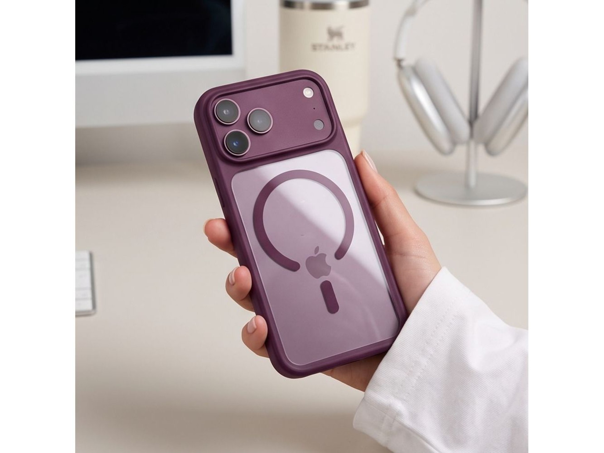 Funda Tech-Protect MagOne CC MagSafe + protector de pantalla de vidrio templado (paquete de 2) para