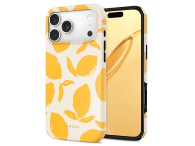 Tech-Protect Lamano MagSafe case for iPhone 18 Pro / 17 Pro - yellow and white Tech-Protect Lamano MagSafe case for iPhone 18 Pro / 17 Pro - yellow and white