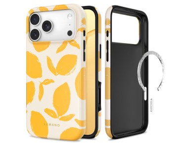 Tech-Protect Lamano MagSafe case for iPhone 18 Pro / 17 Pro - yellow and white Tech-Protect Lamano MagSafe case for iPhone 18 Pro / 17 Pro - yellow and white