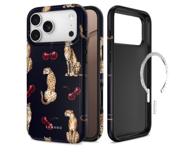 Tech-Protect Lamano MagSafe case for iPhone 18 Pro / 17 Pro - black and brown Tech-Protect Lamano MagSafe case for iPhone 18 Pro / 17 Pro - black and brown
