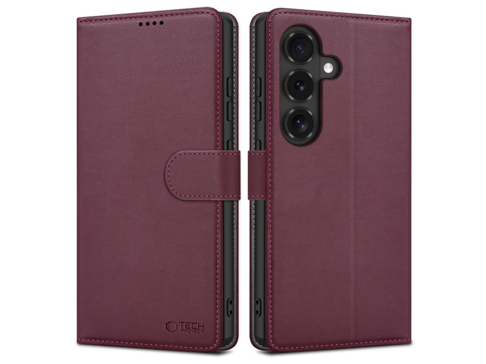 Capa carteira Tech-Protect para Samsung Galaxy S26 FE - Bordô