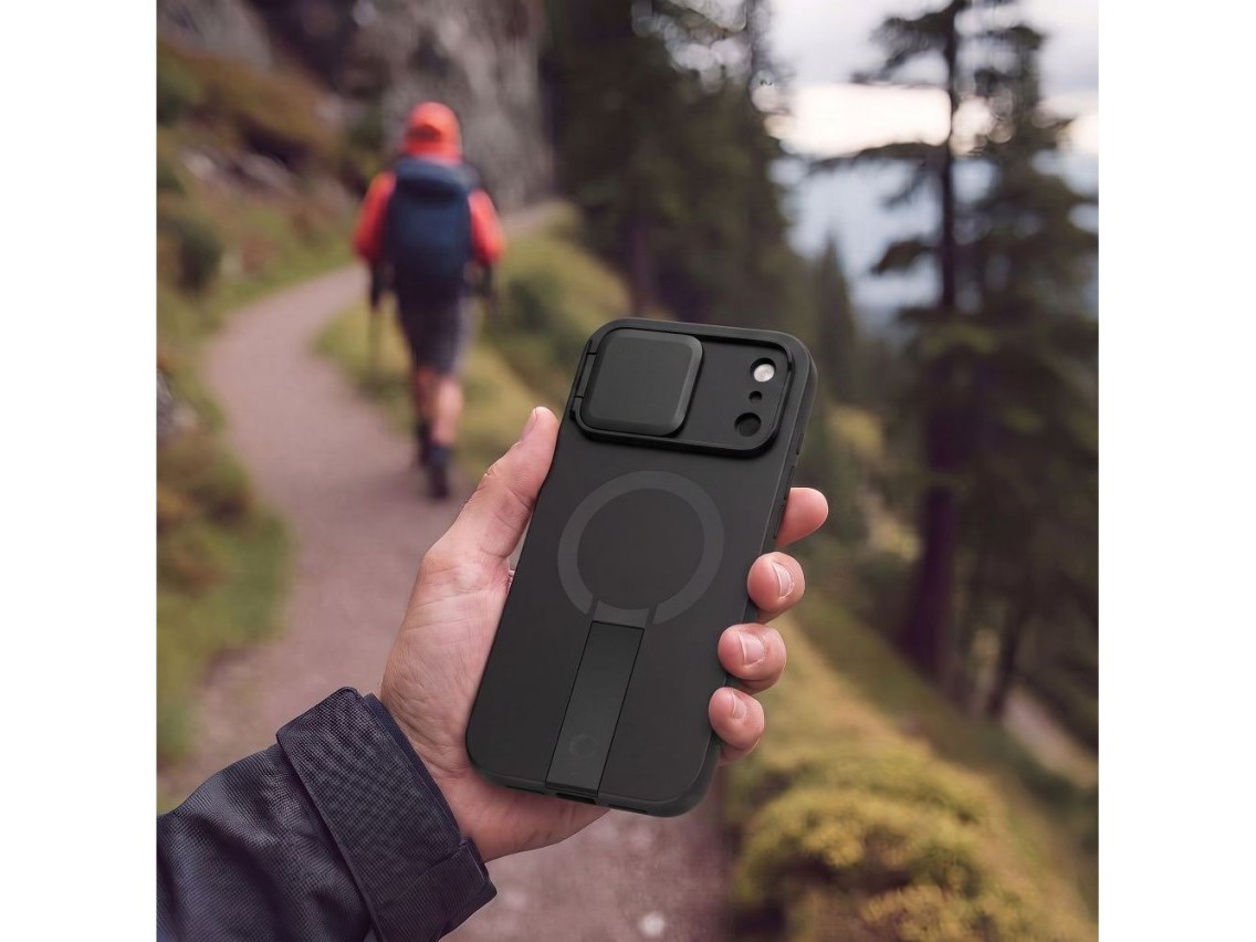 Capa Tech-Protect Kevlar Aura MagSafe para iPhone 18 Pro / 17 Pro - Preta