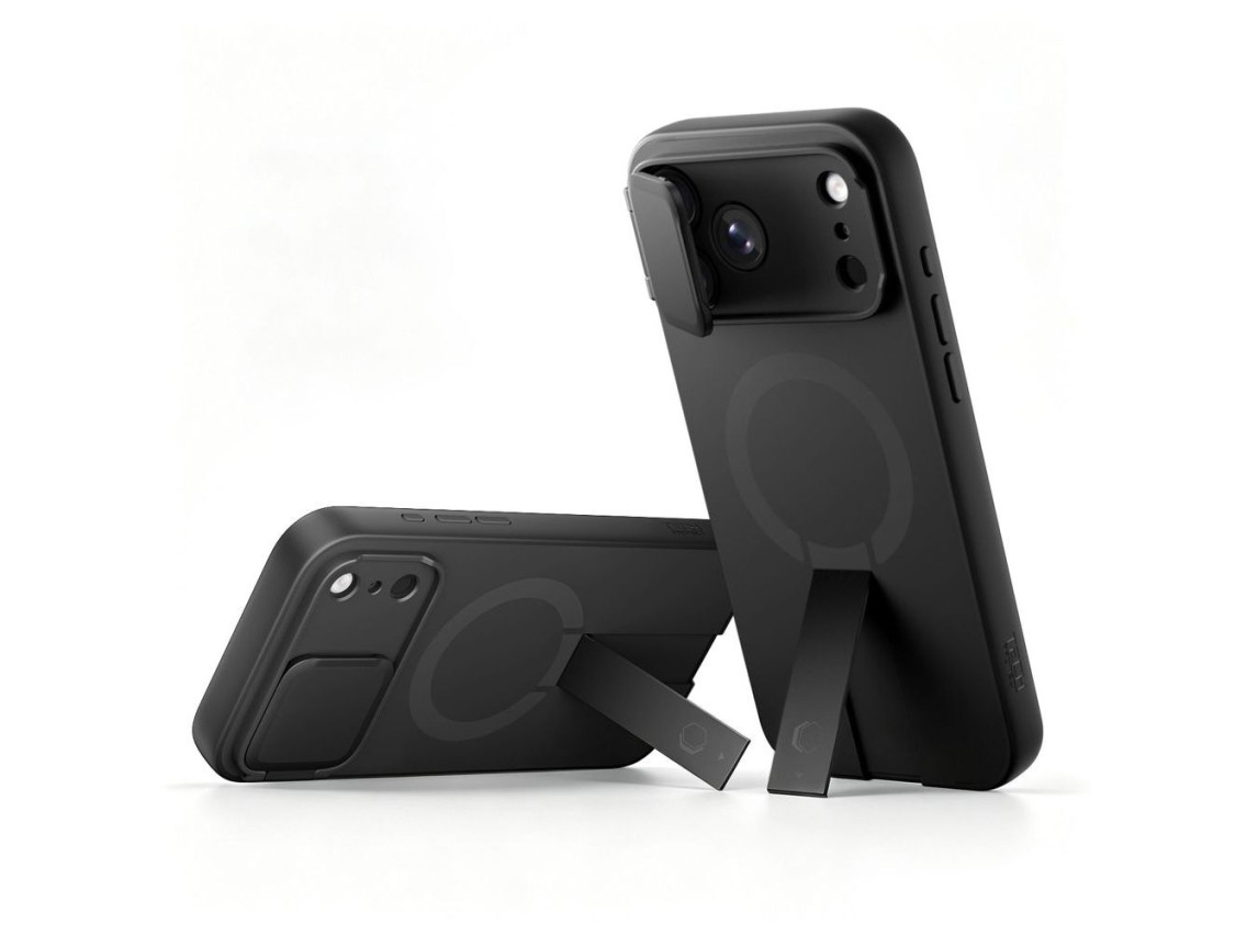 Capa Tech-Protect Kevlar Aura MagSafe para iPhone 18 Pro / 17 Pro - Preta