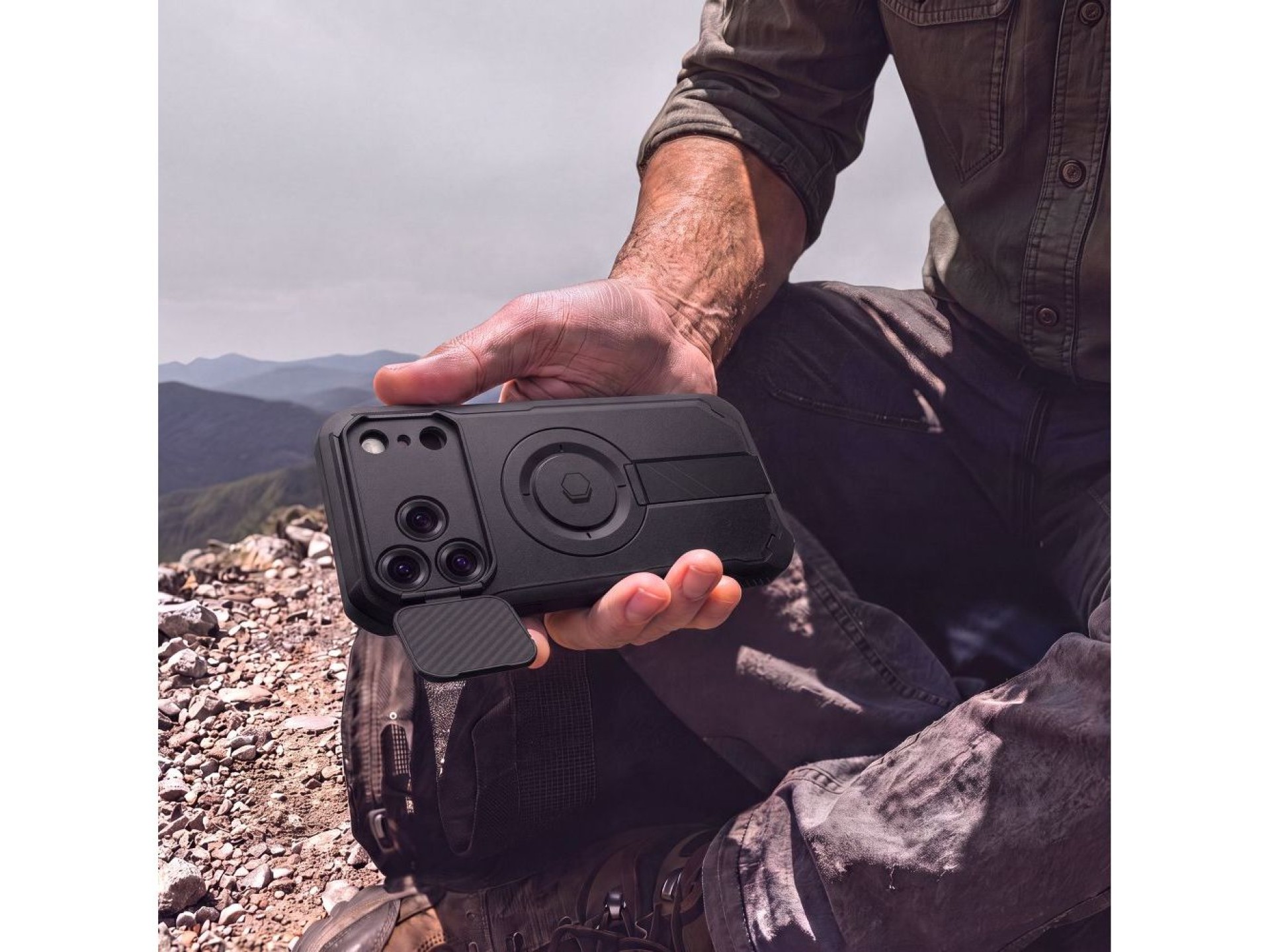 Tech-Protect Kevlar MagSafe 2-Set Case for iPhone 18 Pro / 17 Pro - Black