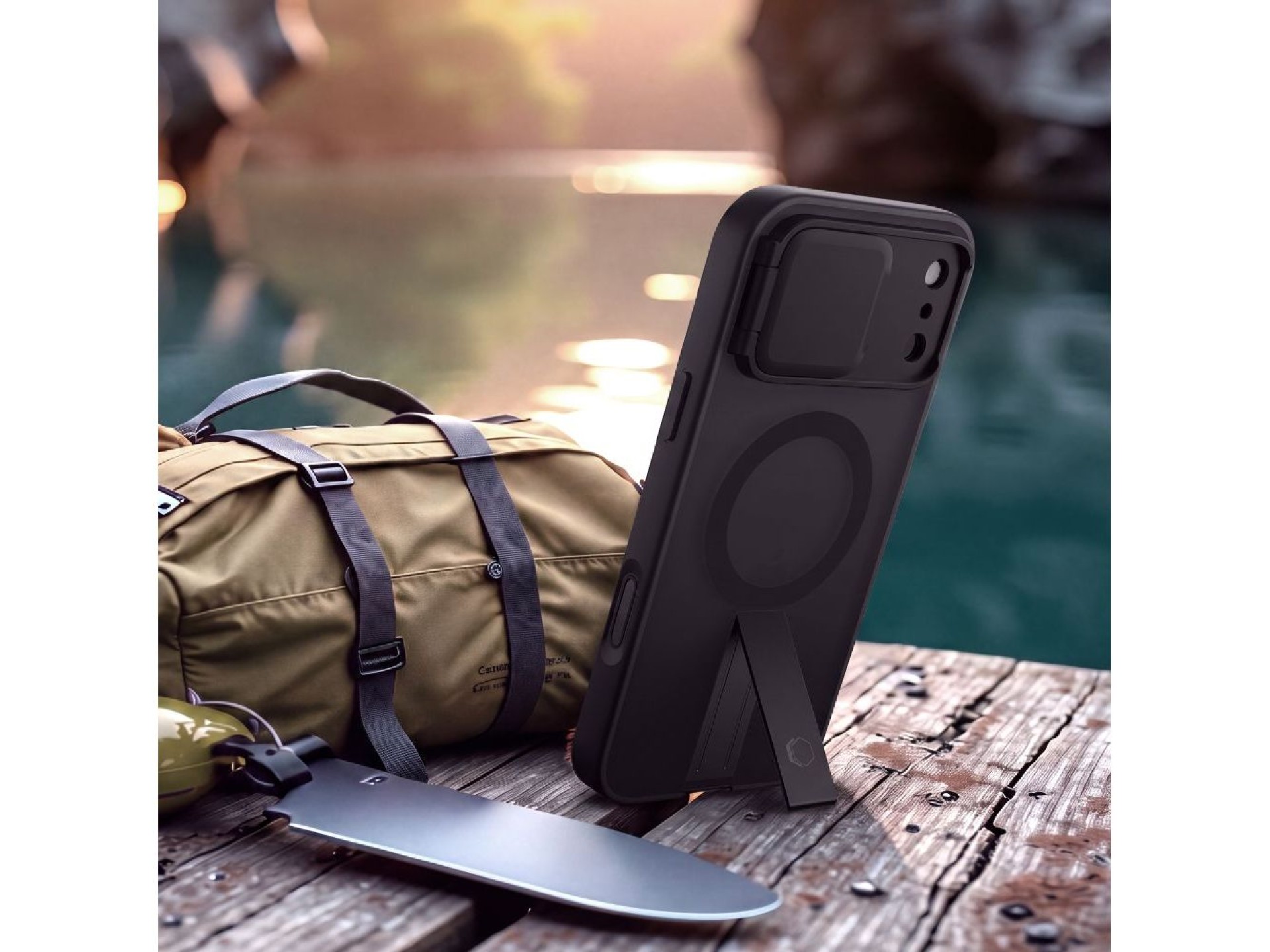 Tech-Protect Kevlar Aura MagSafe Case for iPhone 18 Pro / 17 Pro - Matte Black