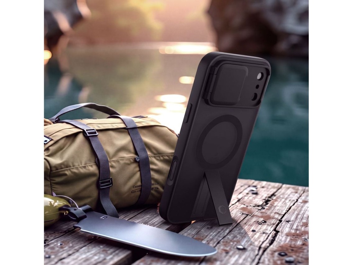 Tech-Protect Kevlar Aura MagSafe Case for iPhone 18 Pro / 17 Pro - Matte Black