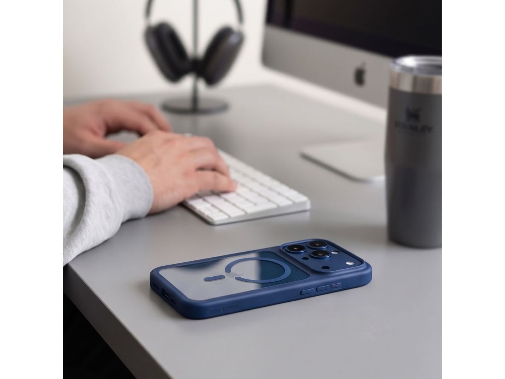 Funda Tech-Protect MagOne MagSafe CC + protector de pantalla de vidrio templado (paquete de 2) para