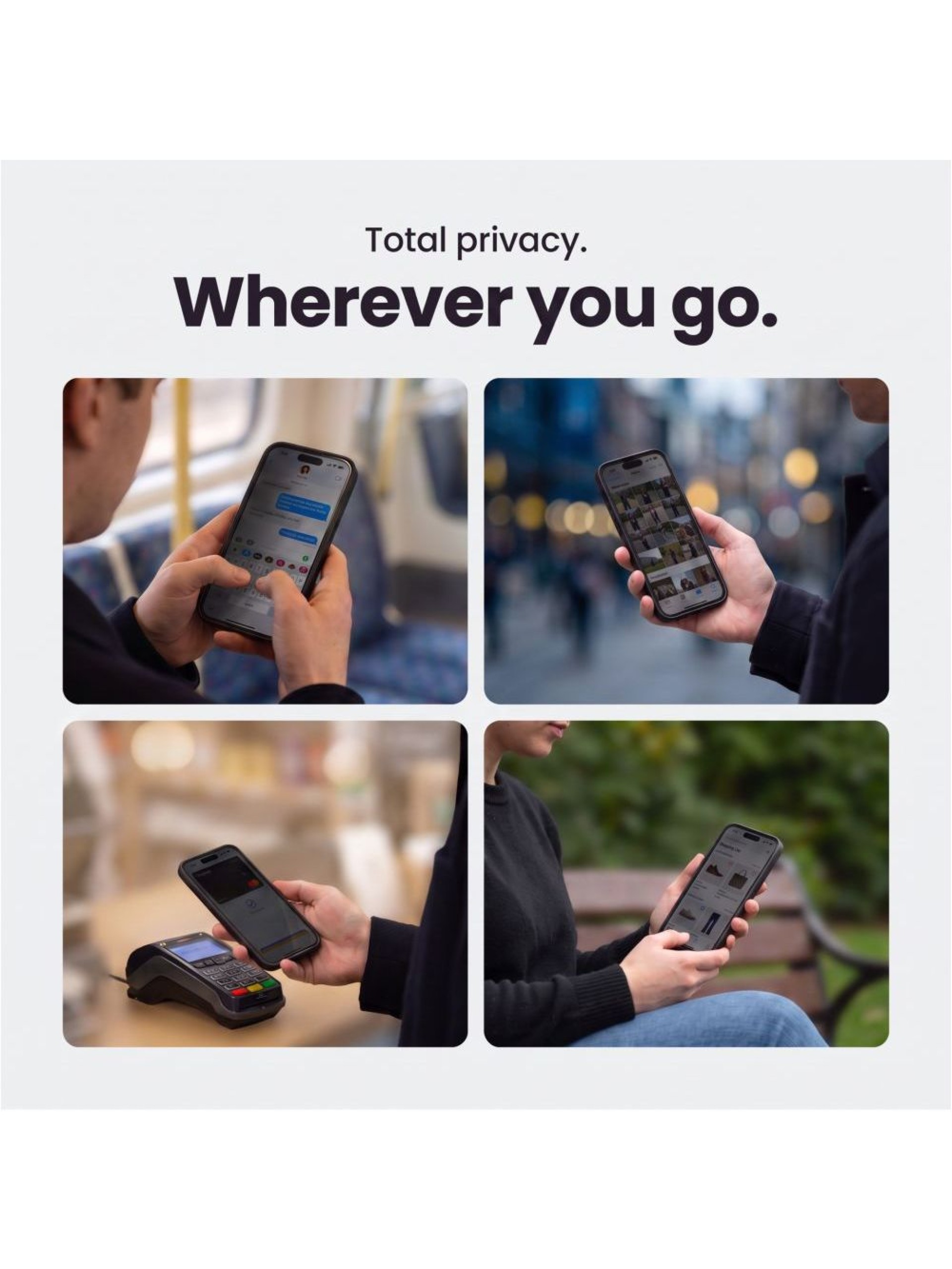 Tech-Protect Quick Set Spy+ Pacote com 2 Películas de Privacidade para iPhone 18 Pro Max