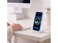 Capa Tech-Protect MagPeak MagSafe CC para iPhone 18 Pro / 17 Pro - Azul Transparente Capa Tech-Protect MagPeak MagSafe CC para iPhone 18 Pro / 17 Pro - Azul Transparente