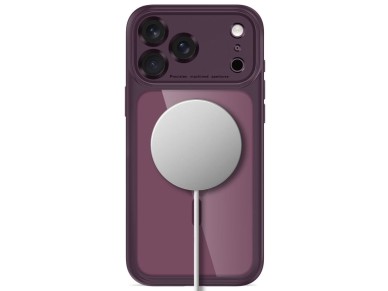 Tech-Protect MagPeak MagSafe CC Case for iPhone 18 Pro / 17 Pro - Clear Burgundy Tech-Protect MagPeak MagSafe CC Case for iPhone 18 Pro / 17 Pro - Clear Burgundy