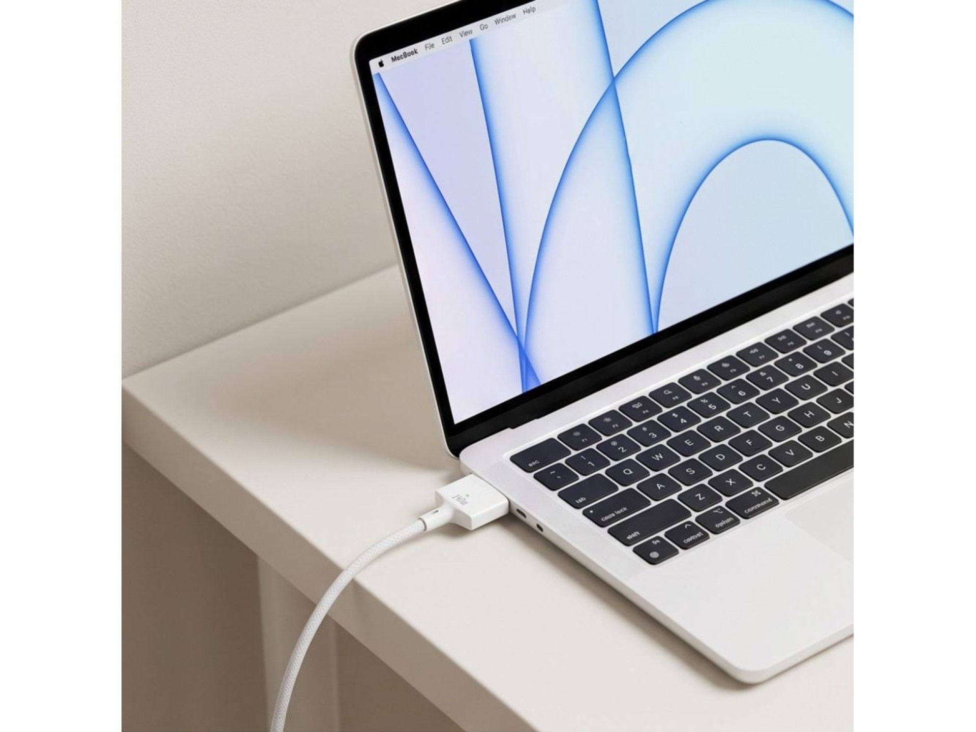 Cabo Tech-Protect MMC01 Ultraboost USB-C / MagSafe 3 140W 300cm para MacBook - Branco