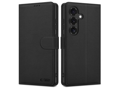 Tech-Protect Wallet Case for Samsung Galaxy S26 FE - Black