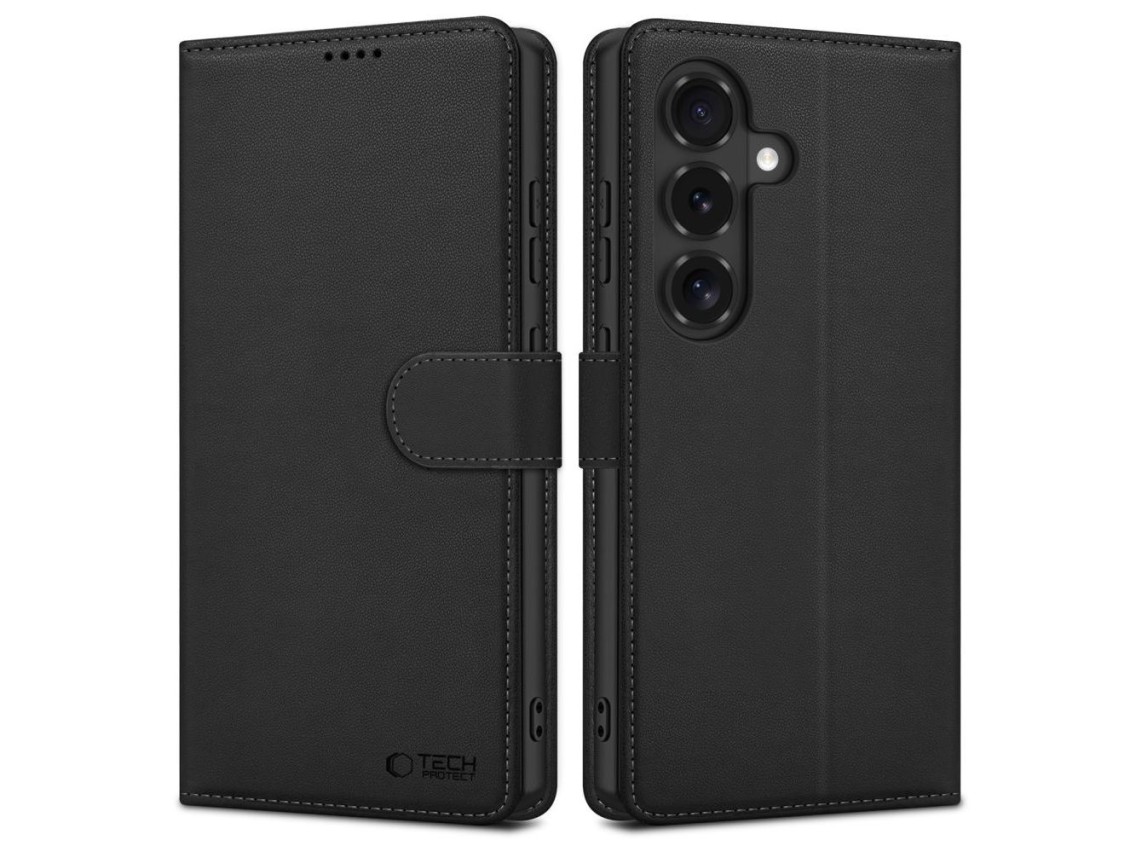 Tech-Protect Wallet Case for Samsung Galaxy S26 FE - Black