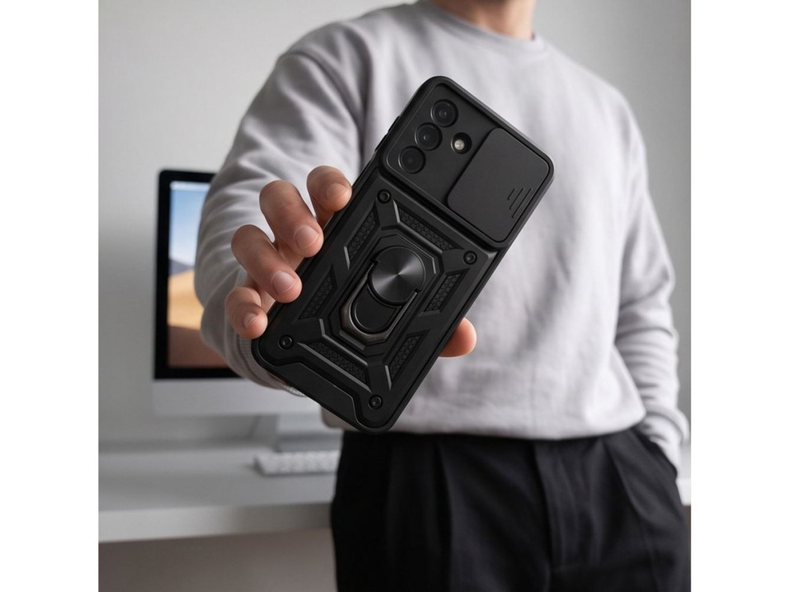 Tech-Protect CamShield Pro Case for Samsung Galaxy A17 / A18 / A26 4G / 5G - Black