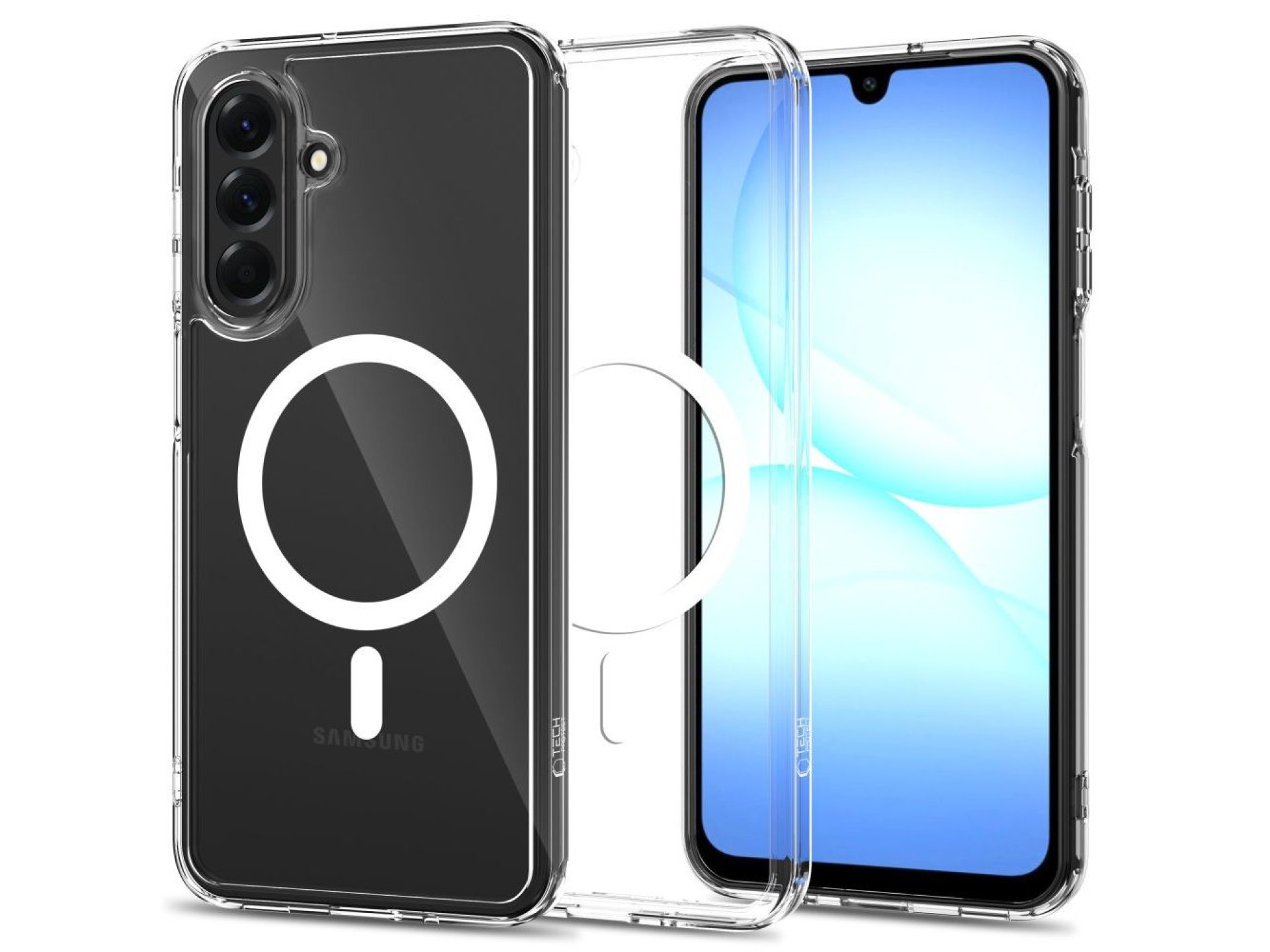 Tech-Protect FlexAir Hybrid MagSafe Case for Samsung Galaxy A17 / A18 4G / 5G - Transparent