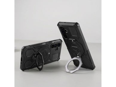 Tech-Protect TacticStand MagSafe Case for Samsung Galaxy A17 / A18 4G / 5G - Matte Black