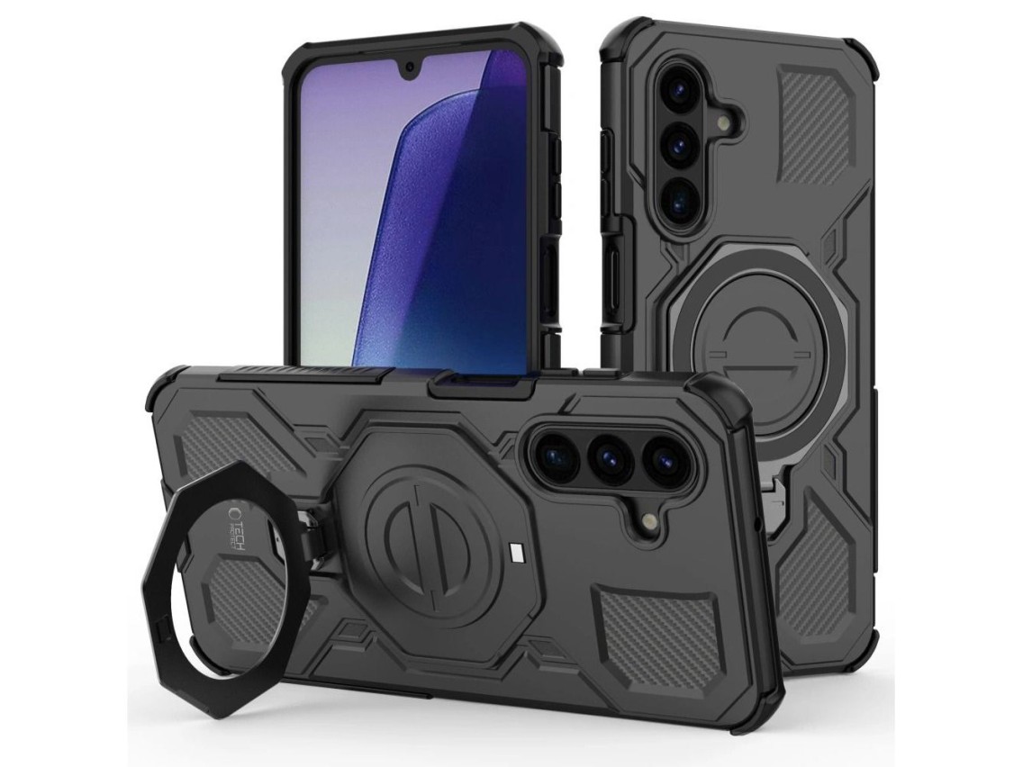 Capa Tech-Protect TacticStand MagSafe para Samsung Galaxy A17 / A18 4G / 5G - Preto Fosco