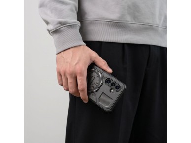 Tech-Protect TacticStand MagSafe Case for Samsung Galaxy A17 / A18 4G / 5G - Matte Black