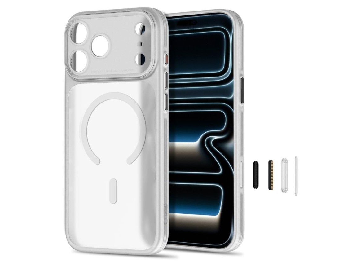 Capa Tech-Protect MagPrime MagSafe CC para iPhone 18 Pro Max / 17 Pro Max - Cinza Fosco