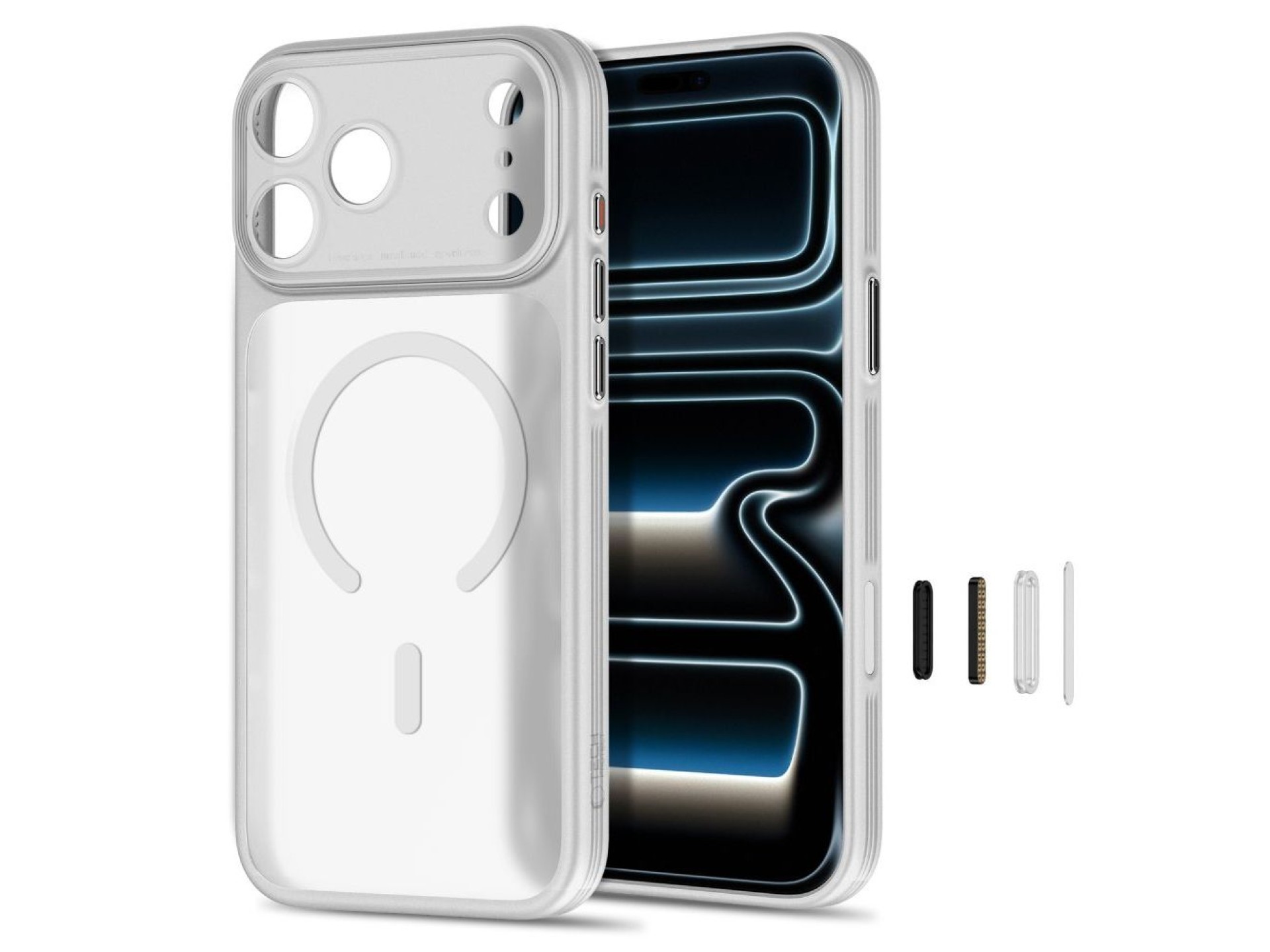 Capa Tech-Protect MagPrime MagSafe CC para iPhone 18 Pro Max / 17 Pro Max - Cinza Fosco