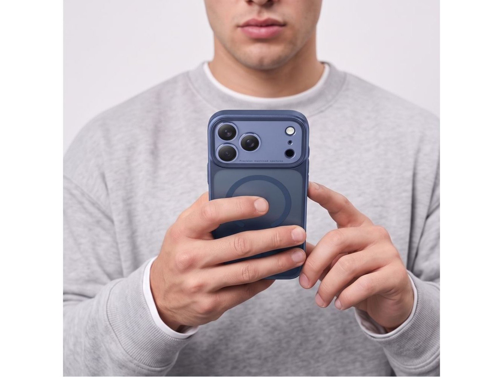 Funda Tech-Protect MagPrime MagSafe CC para iPhone 18 Pro / 17 Pro - Azul marino mate