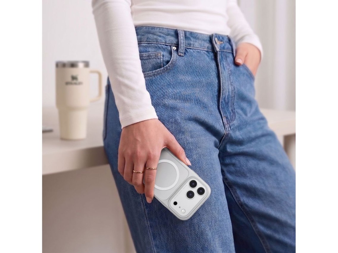 Capa Tech-Protect MagPrime MagSafe CC para iPhone 18 Pro Max / 17 Pro Max - Cinza Fosco