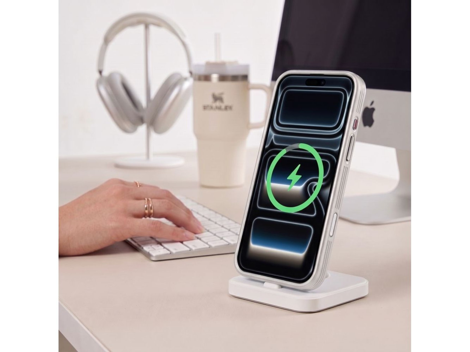 Capa Tech-Protect MagPrime MagSafe CC para iPhone 18 Pro Max / 17 Pro Max - Cinza Fosco
