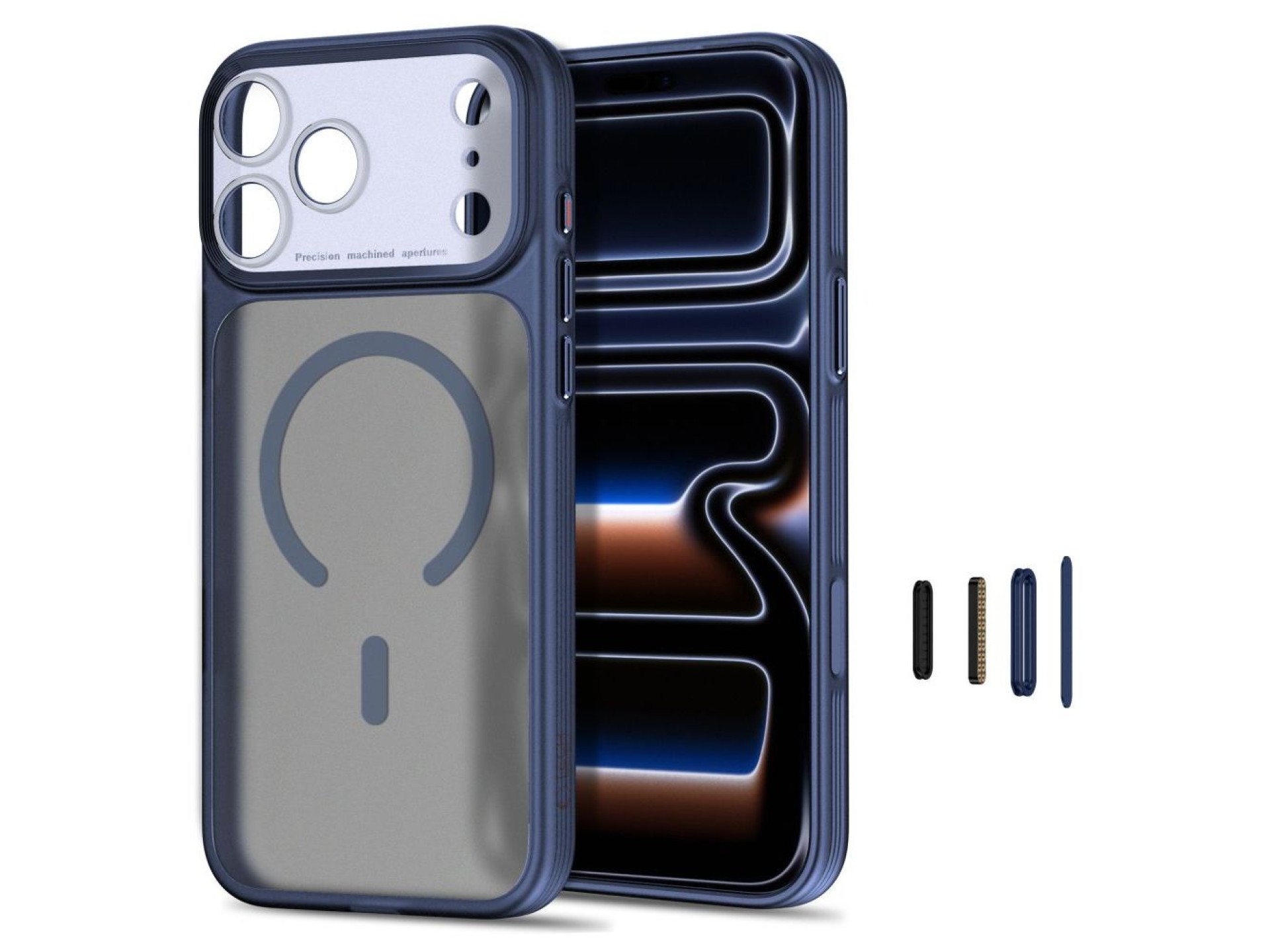 Funda Tech-Protect MagPrime MagSafe CC para iPhone 18 Pro / 17 Pro - Azul marino mate