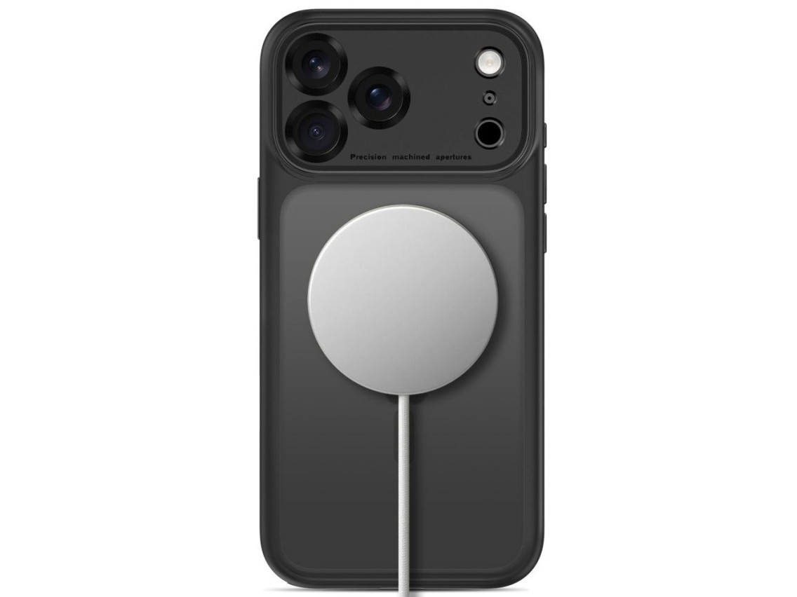 Capa Tech-Protect MagPeak MagSafe CC para iPhone 18 Pro / 17 Pro - Preto Fosco