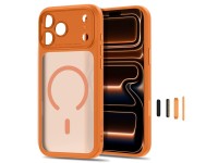 Tech-Protect MagPeak MagSafe CC case for iPhone 18 Pro / 17 Pro - matte orange Tech-Protect MagPeak MagSafe CC case for iPhone 18 Pro / 17 Pro - matte orange