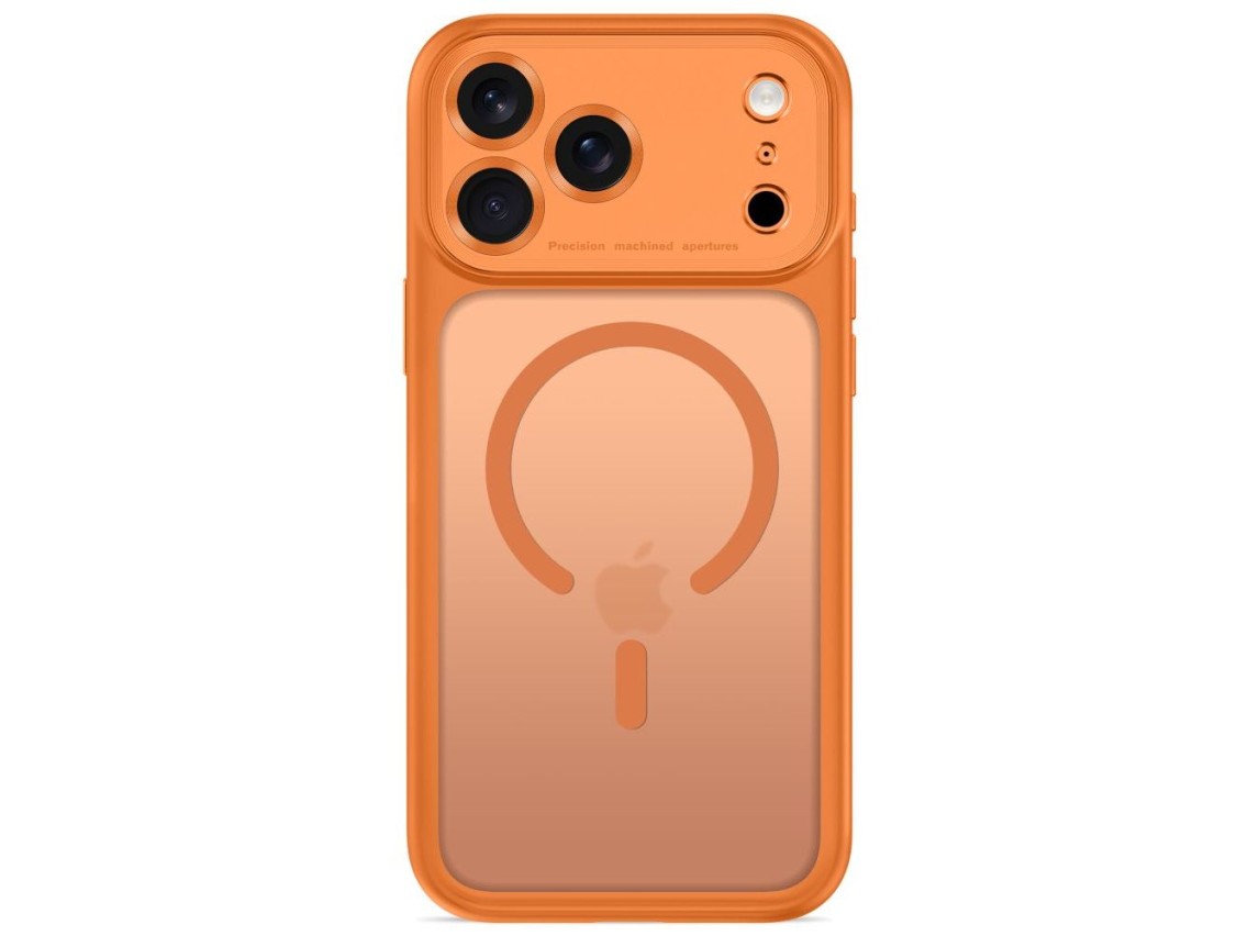 Tech-Protect MagPeak MagSafe CC Case for iPhone 18 Pro Max / 17 Pro Max - Matte Orange