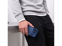 Tech-Protect MagPeak MagSafe CC Case for iPhone 18 Pro / 17 Pro - Matte Navy Blue
