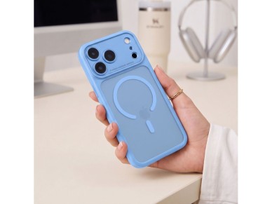 Tech-Protect MagPeak MagSafe CC Case for iPhone 18 Pro / 17 Pro - Light Blue Matte Tech-Protect MagPeak MagSafe CC Case for iPhone 18 Pro / 17 Pro - Light Blue Matte