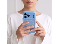 Tech-Protect MagPeak MagSafe CC Case for iPhone 18 Pro Max / 17 Pro Max - Light Blue Matte