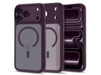 Funda Tech-Protect MagPeak MagSafe CC para iPhone 18 Pro / 17 Pro - Cereza oscura mate