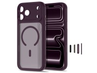 Capa Tech-Protect MagPeak MagSafe CC para iPhone 18 Pro Max / 17 Pro Max - Cereja Escura Fosca Capa Tech-Protect MagPeak MagSafe CC para iPhone 18 Pro Max / 17 Pro Max - Cereja Escura Fosca