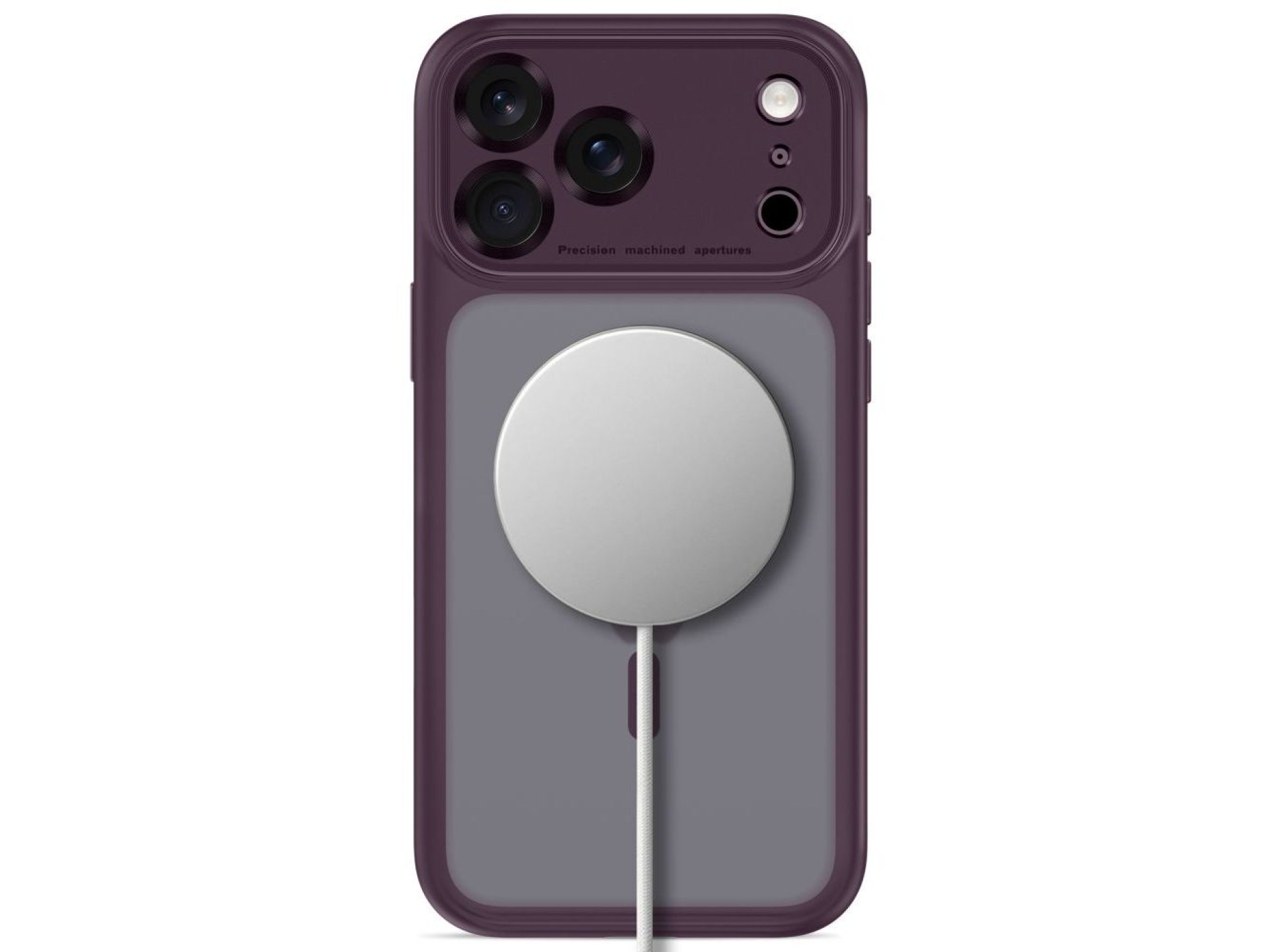 Capa Tech-Protect MagPeak MagSafe CC para iPhone 18 Pro Max / 17 Pro Max - Cereja Escura Fosca