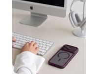 Capa Tech-Protect MagPeak MagSafe CC para iPhone 18 Pro Max / 17 Pro Max - Cereja Escura Fosca Capa Tech-Protect MagPeak MagSafe CC para iPhone 18 Pro Max / 17 Pro Max - Cereja Escura Fosca