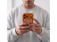 Capa Tech-Protect MagPeak MagSafe CC para iPhone 18 Pro / 17 Pro - Laranja Transparente Capa Tech-Protect MagPeak MagSafe CC para iPhone 18 Pro / 17 Pro - Laranja Transparente