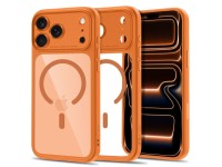 Capa Tech-Protect MagPeak MagSafe CC para iPhone 18 Pro Max / 17 Pro Max - Laranja Transparente Capa Tech-Protect MagPeak MagSafe CC para iPhone 18 Pro Max / 17 Pro Max - Laranja Transparente