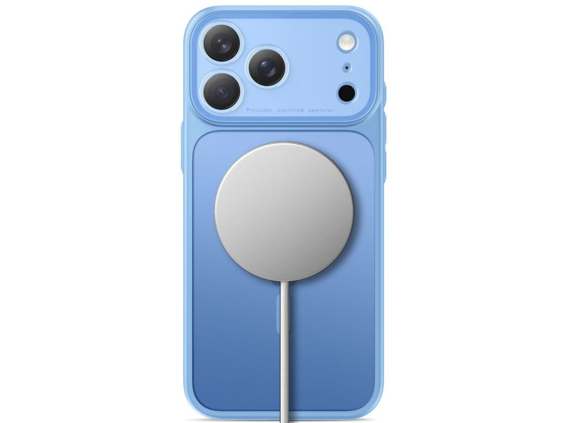 Capa Tech-Protect MagPrime MagSafe CC para iPhone 18 Pro / 17 Pro - azul claro fosco