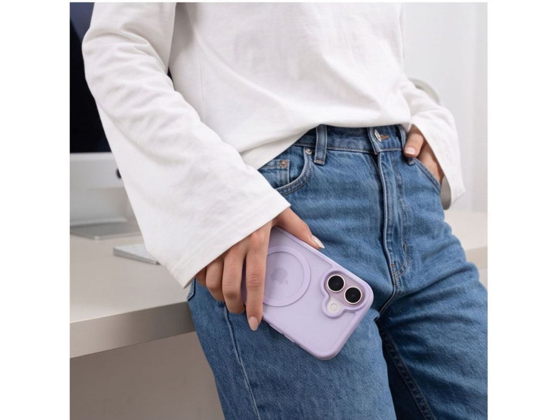 Capa Tech-Protect BasicMag MagSafe para iPhone 17 - Lilás Fosco