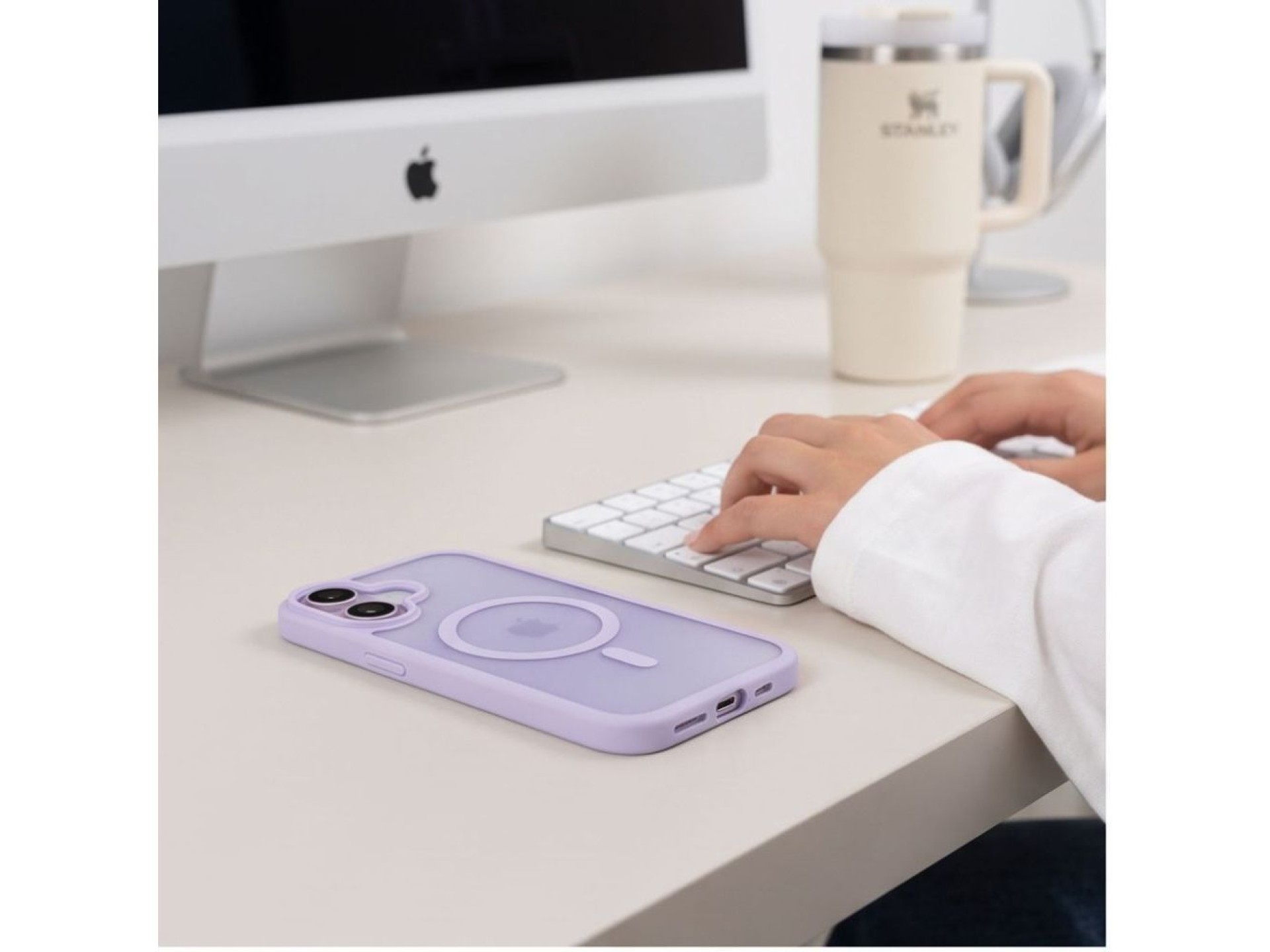 Tech-Protect BasicMag MagSafe iPhone 17 Case - Matte Lilac