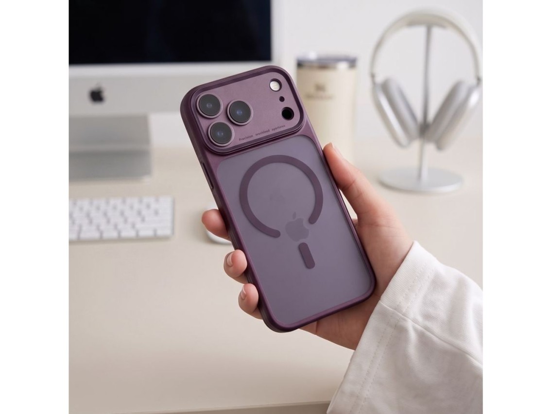 Funda Tech-Protect MagPrime MagSafe CC para iPhone 18 Pro Max / 17 Pro Max - burdeos