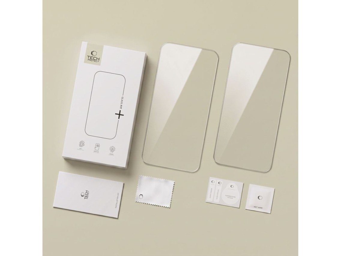 Tech-Protect Glass Fit+ Pacote com 2 Películas de Vidro Temperado para Samsung Galaxy S26 FE