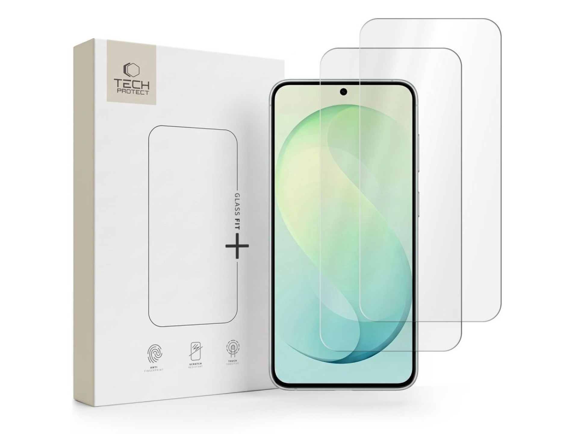 Tech-Protect Glass Fit+ Pacote com 2 Películas de Vidro Temperado para Samsung Galaxy S26 FE