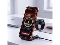 Tech-Protect A56 3in1 MagSafe Wireless Charger + USB-C / USB-C Cable 100cm - Black
