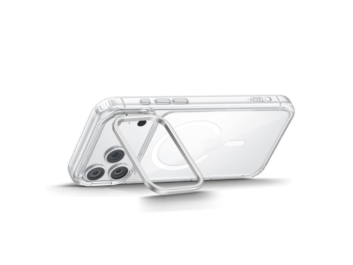 Tech-Protect MagStand MagSafe CC Case for iPhone 18 Pro Max / 17 Pro Max - Transparent
