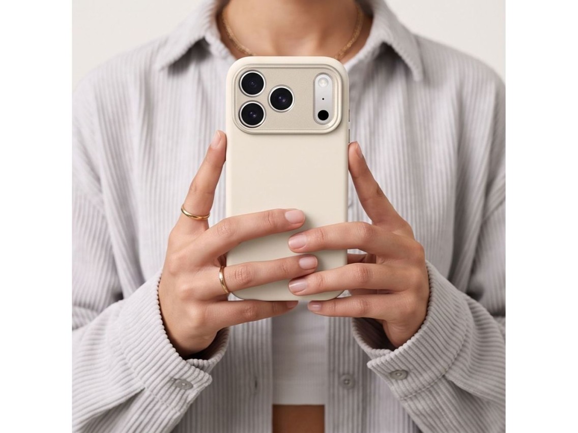 Capa Tech-Protect Uniq MagSafe CC para iPhone 18 Pro / 17 Pro - Bege